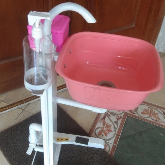 wastafel anak PAUD alat cuci tangan portable