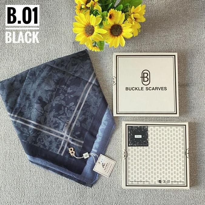 Grosir Jilbab Buckle Scarves Box Azara Hijab Premium Kado Guru Ulang Tahun Cantik Logo Muslim Square