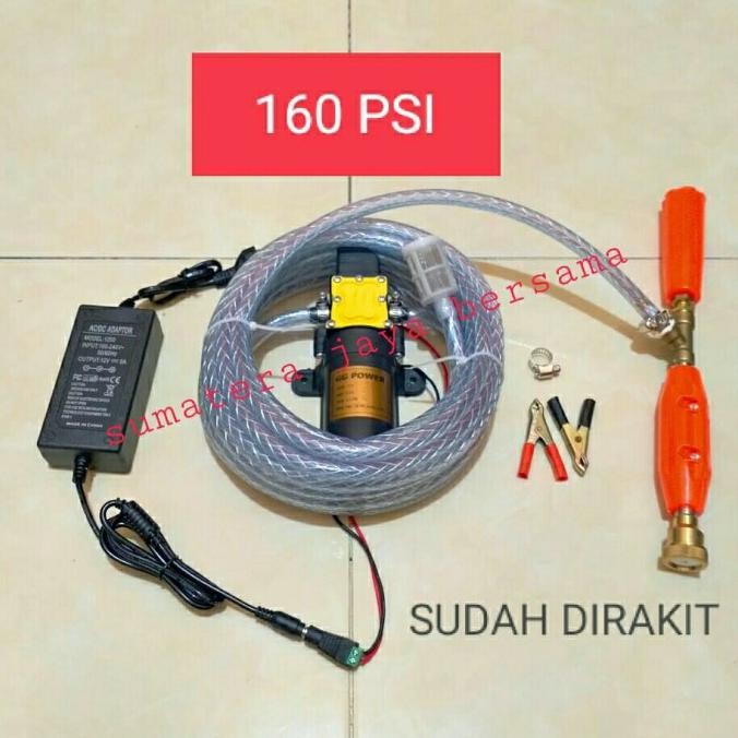 Alat steam cuci motor 160 PSI pompa dc cuci motor mobil ac 160psi