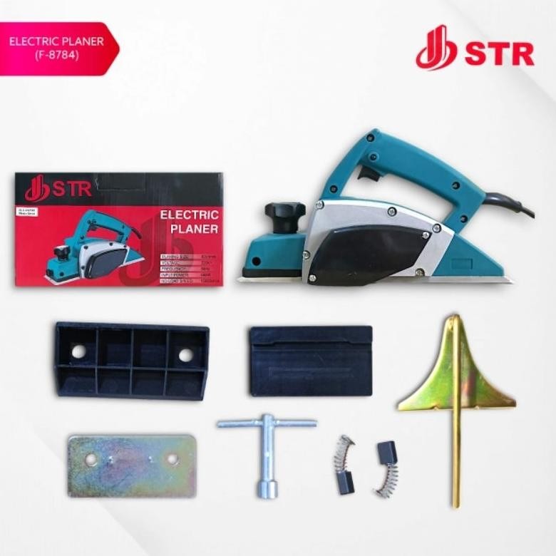 STR JIEBANG Mesin Planner F-8784 580 WATT Mesin Serut Kayu Ketam Sugu Pasah STR JIEBANG F8784 PROFES