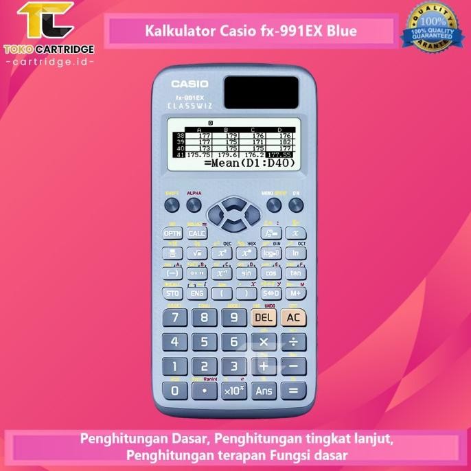 

Bisa Spk! Kalculator Casio Model Scientific Calculator Fx-991Ex Calkulator Ilmiah Hitam Black Blue Pink Kuliah Akutansi Original Bergaransi Resmi