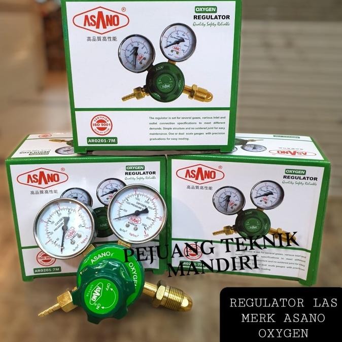 REGULATOR LAS OXYGEN ASANO AR0201-7M / REGULATOR GAS OKSIGEN ASANO ORIGINAL DAN TERPERCAYA