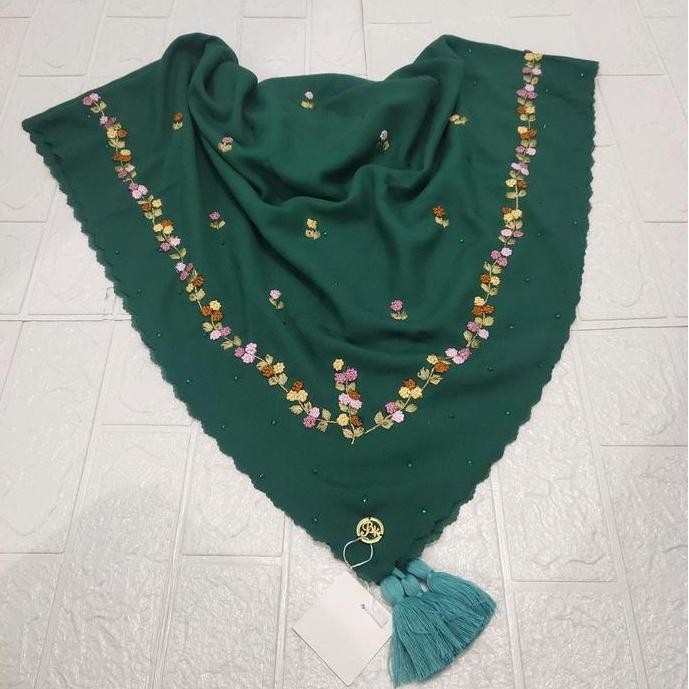 Murah Hijab Terbaru Voal Premium / Hijab Sulam Mewah