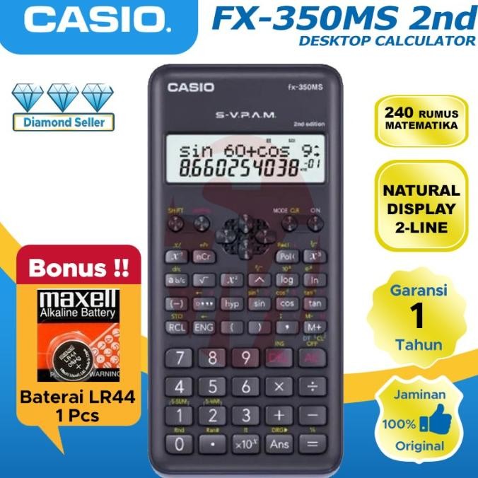 

Kalkulator Casio Fx 350 Ms Plus