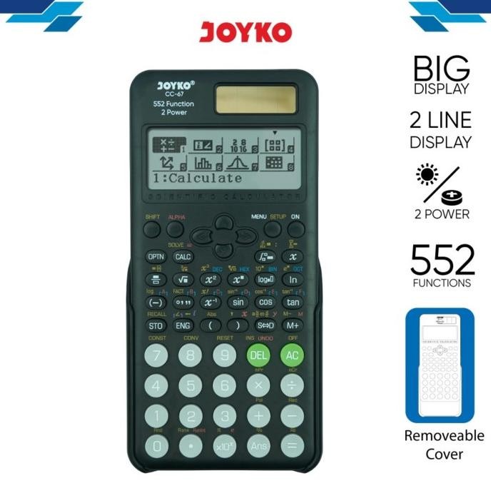 

TERLARIS - Calculator Kalkulator Joyko CC-67 Scientific 552 Functions