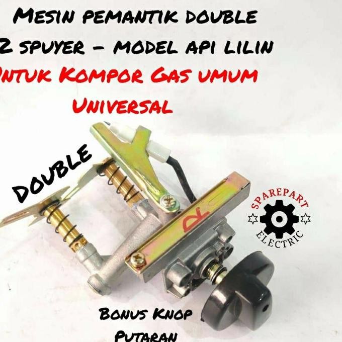 MESIN PEMANTIK - GAS VALVE KOMPOR GAS RRT UMUM MODEL DOUBLE 2SPUYER TERMURAH