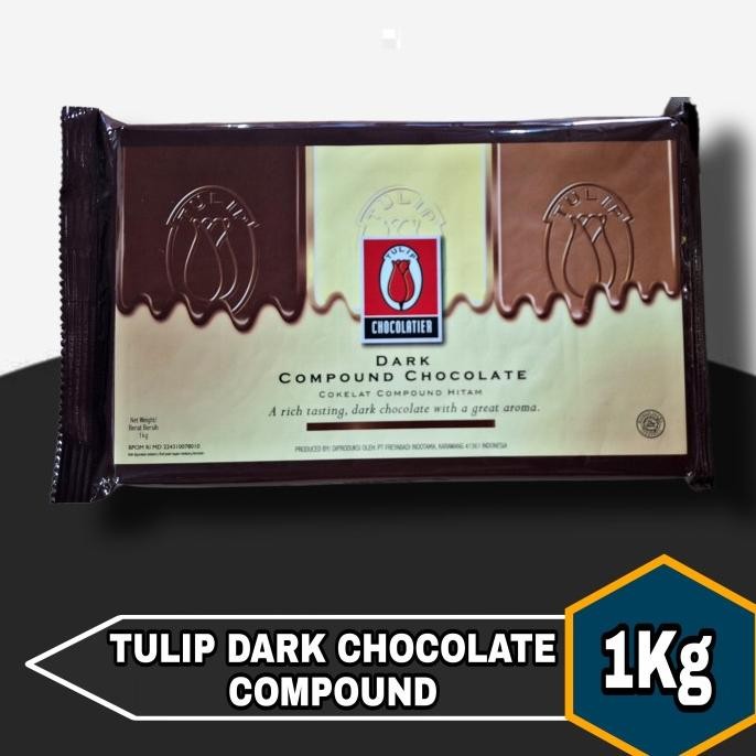 

Tulip Dark Chocolate Compound 1 kg / Coklat batang murah