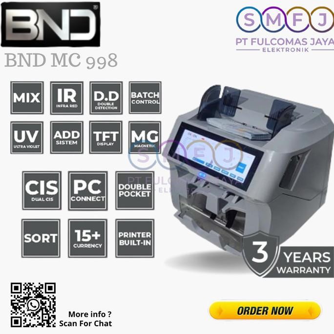 

Promo Bnd Mc 998 Mc998 Mesin Penghitung Uang Rupiah & Asing Idr Usd Euro Cny Yen | (Double Pocket Bisa Print Serial Number) | Original | Garansi Resmi