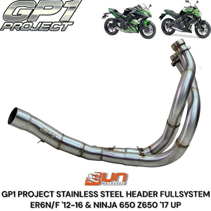 

Sale Header Fullsystem Stainless Gp1 Model Akrapovic Er6N Er6F Ninja 650 Z650