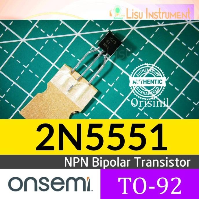 Murah 2N5551T 160V 600mA NPN Bipolar Transistor 5551 2N5551 TO-92-3 onsemi lisu992 Diminati Banget