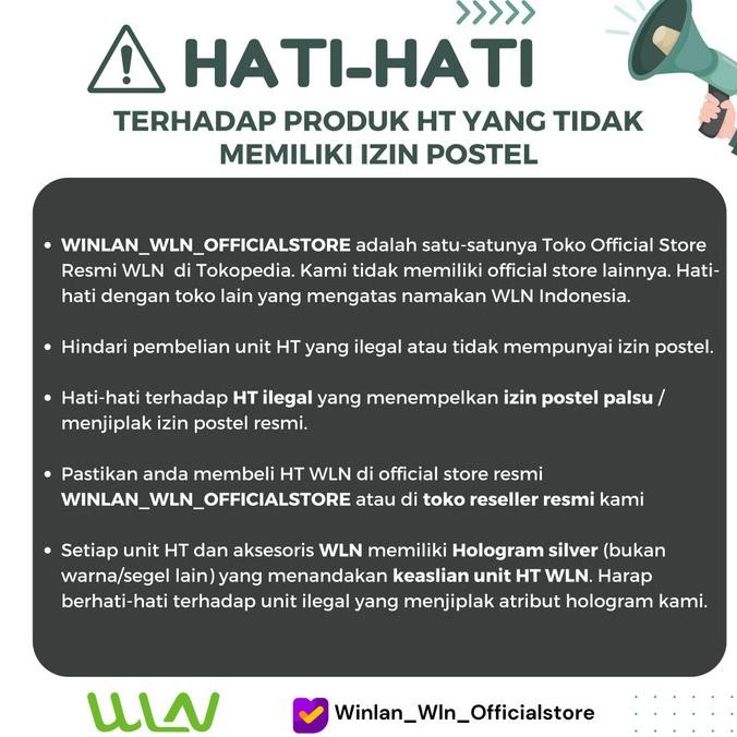 Murah Paket Standart Ht Wln Kd-Uv1 Dual Band (Uhf,Vhf) Daya 5 Watt