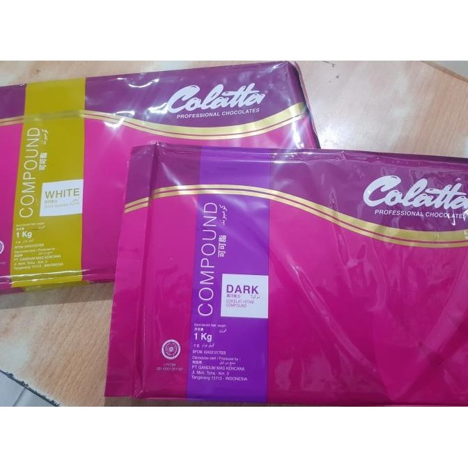 

Colatta white compound chocolate / coklat putih potongan +/- 500gr murah