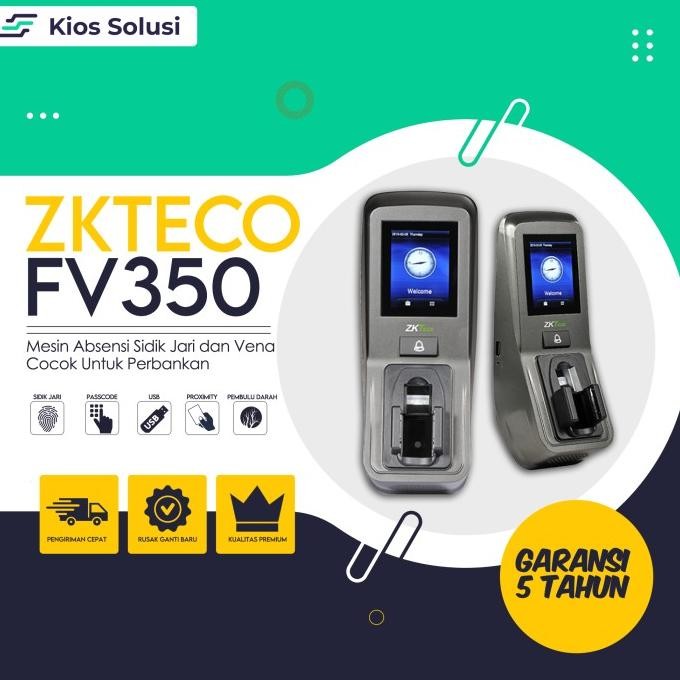 

Sale Mesin Absen Dan Akses Kontrol Pembulu Darah Zkteco Fv350