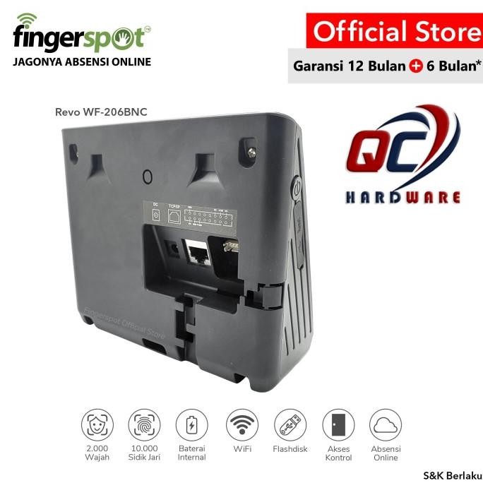 

Promo Mesin Absensi Fingerspot Revo Wf-206 Bnc Wifi