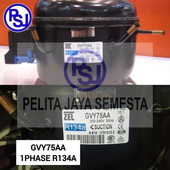 Promo Kompresor Kulkas Zel Gvy75Aa / Compressor Kulkas Merk Zel Gvy75Aa / R134A / Gvy75Aa / Zel
