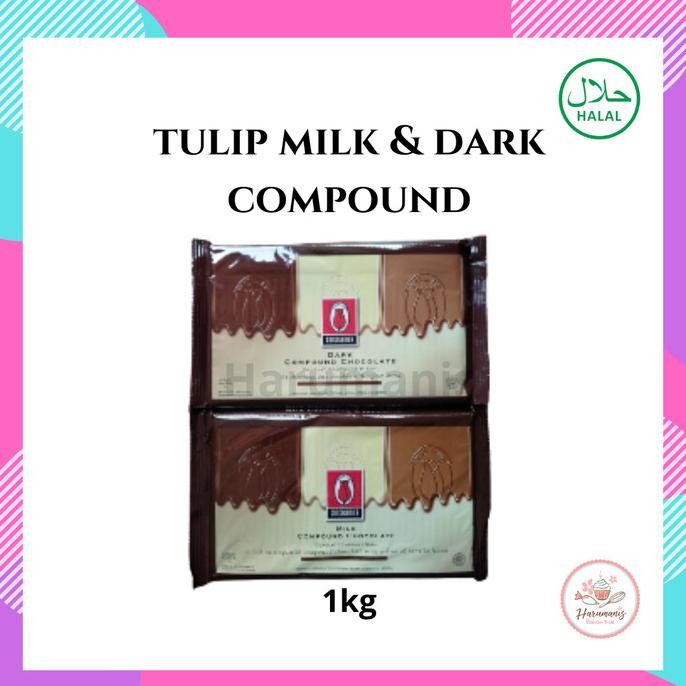 

Tulip Dark Chocolate Compound 1kg murah