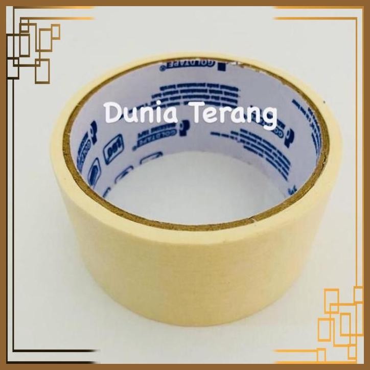 

[DTG] ISOLASI KERTAS 48 MM GOLDTAPE MASKING TAPE 2IN GOLD TAPE LAKBAN KERTAS