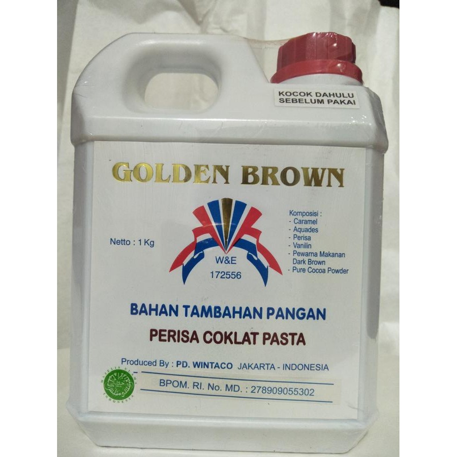 

1kg perisa coklat pasta golden brown murah