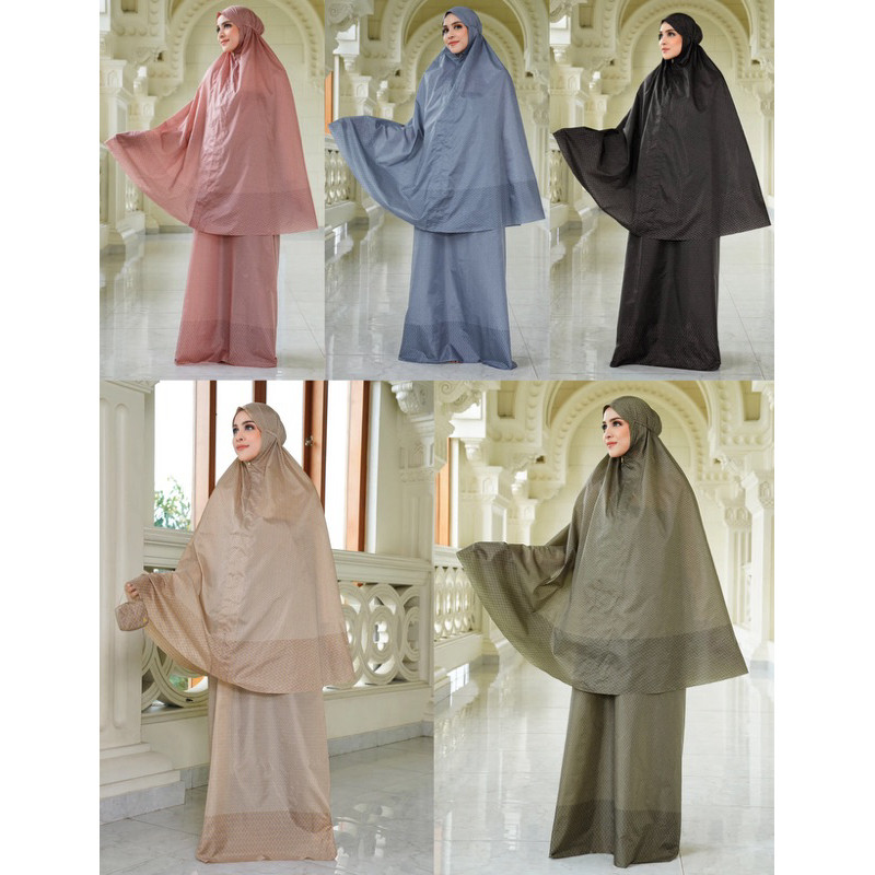 [baca deskripsi⚠️] BUTTONSCARVES TAPIS DE FLEUR CAPSULE PRAYER ROBE MUKENA TRAVEL BUTTONSCARVES