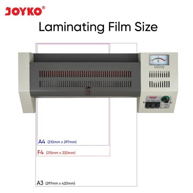 

Grosir Joyko Lm-02A Havy Duty Size A4 F4 A3 Mesin Laminating Laminator Lm02A