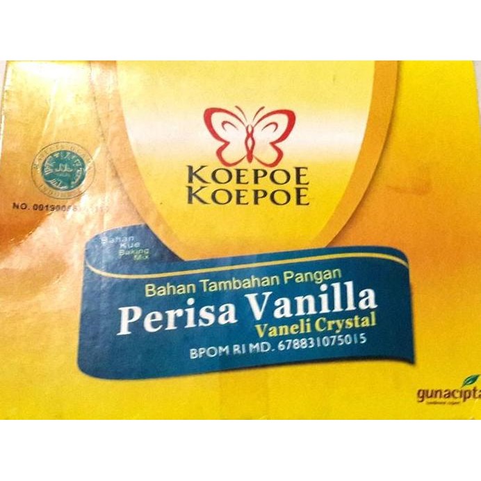 

Perisa Vanilla/Vaneli/Vanili Crystal Kupu Koepoe Sachet 1 box/dus murah