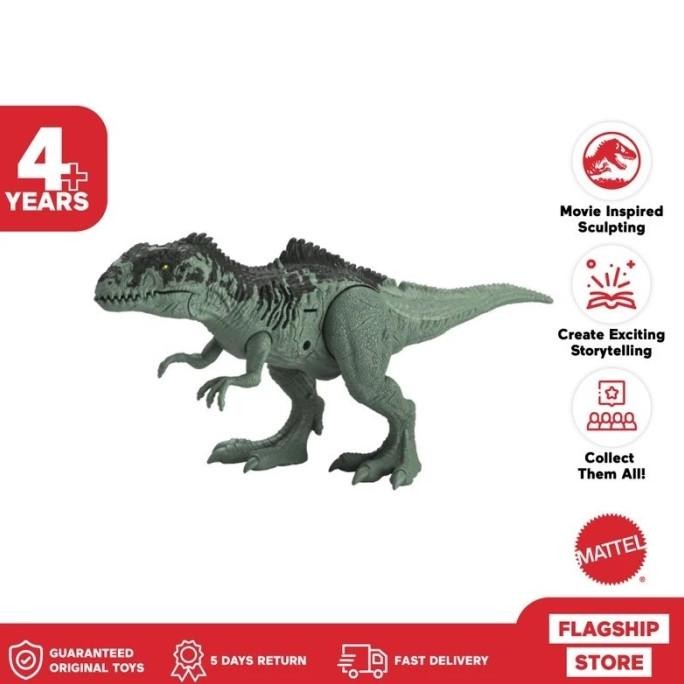 Jurassic World Sound Surge Giganotosaurus Rex - Mainan Action Figure
