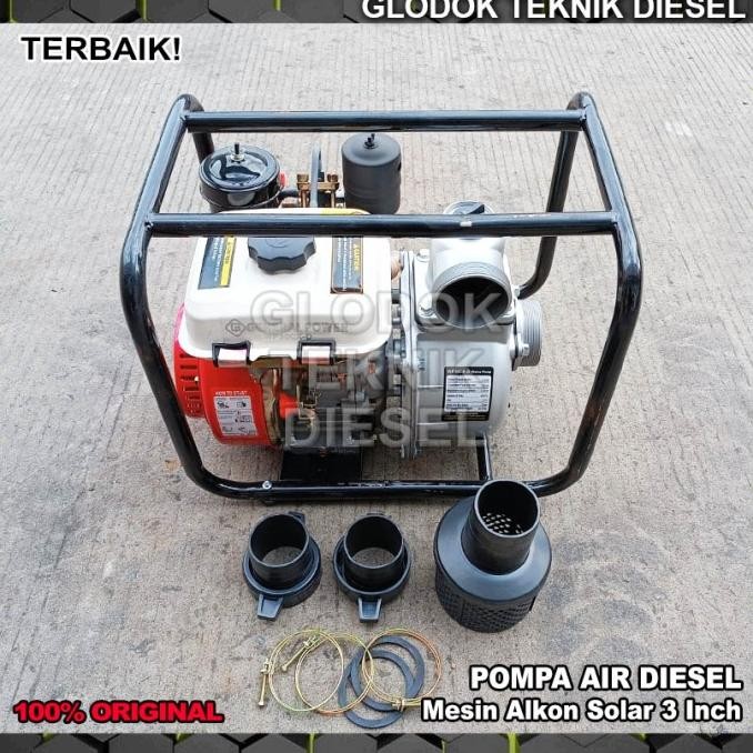 HOT SALE Pompa Diesel Solar Mesin Pompa Air Sawah Irigasi Alkon 3 Inch TERBAIK