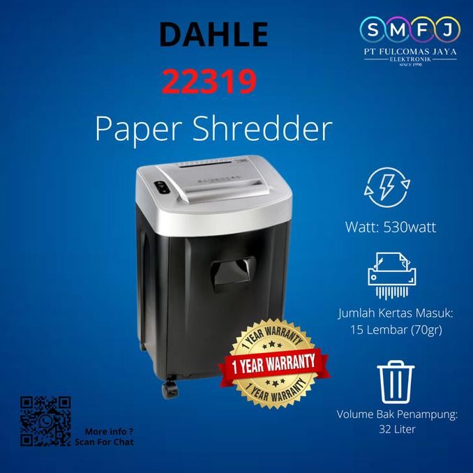 

Grosir Mesin Penghancur Kertas Dahle 22319 Document Paper Shredder