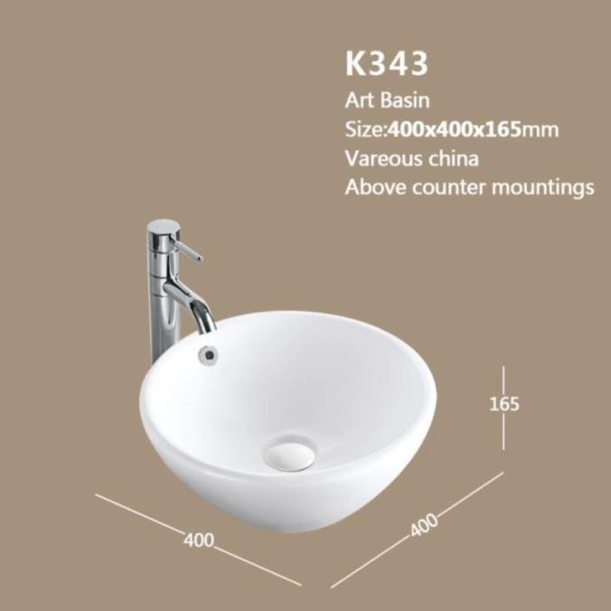 Wastafel Mangkok K343 Wastafel Model Toto New Stok