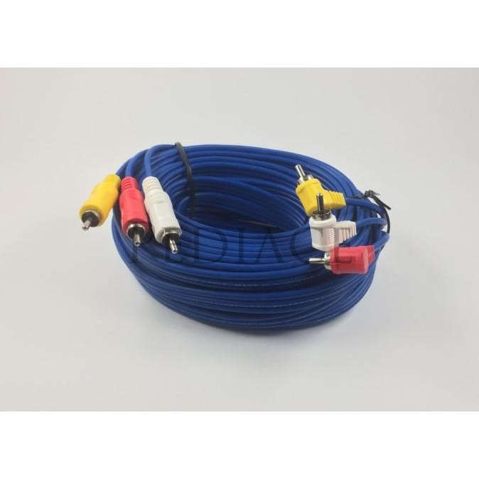 Kabel RCA 3 Ke 3 Male 10 Meter Merk KITANI (Cable RCA) Panjang 10m