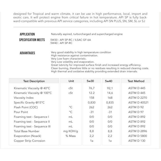 Promo Ctx Rev Gt 5W30 Full Synthetic Api Sp Ilsac Gf 6A 6L 6 Liter Oli Gasoline Mobil