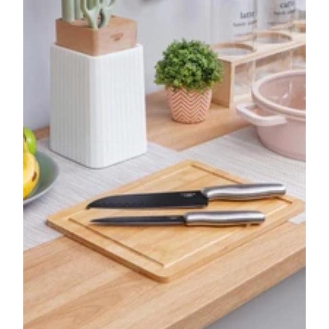 Grosir Informa Cooking Color Set Talenan Kayu Dan 2 Pcs Pisau Dapur