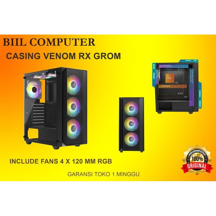Cassing Cpu Venom Rx Grom Co