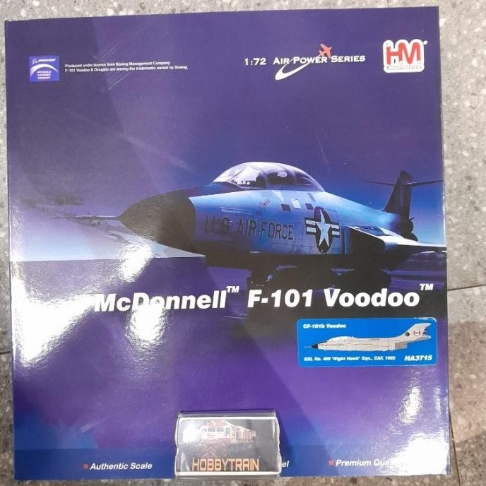 DIECAST PESAWAT HOBBY MASTER HM HA3715 MCDONNELL CF-101b VOODOO 030 NO 409 NIGHT HAWK CAF 1982