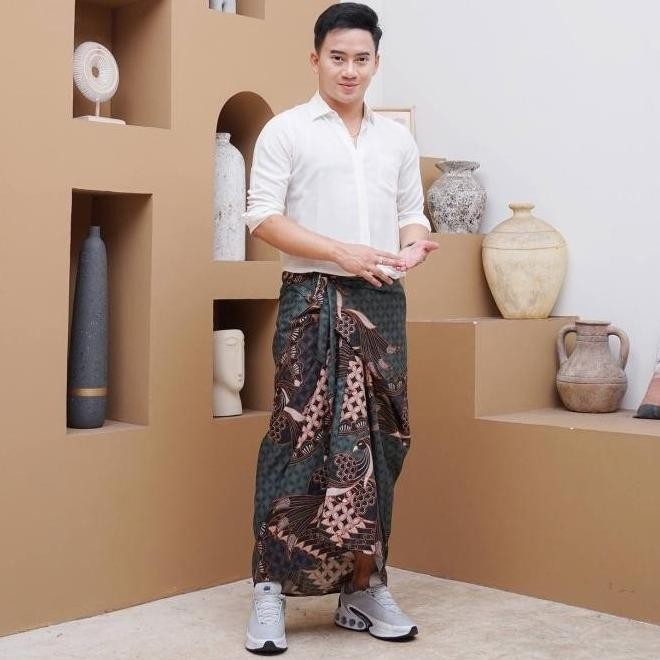 GRANITO.ID - SARUNG SRIKANDI Kawung Batik pria wanita sarung rok lilit tenun asli sumba toraja jepar