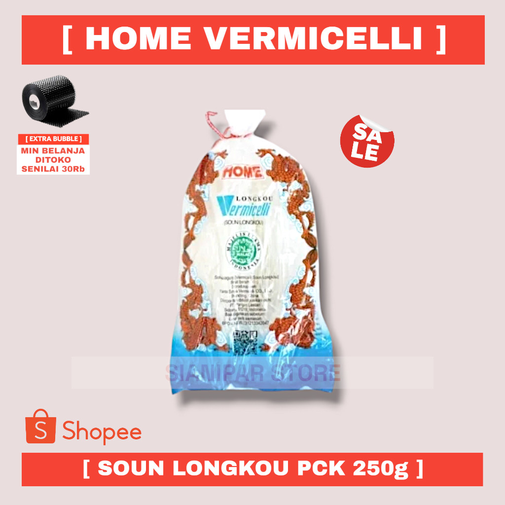 

HOME VERMICELLI SOUN LONGKOU PCK 250g