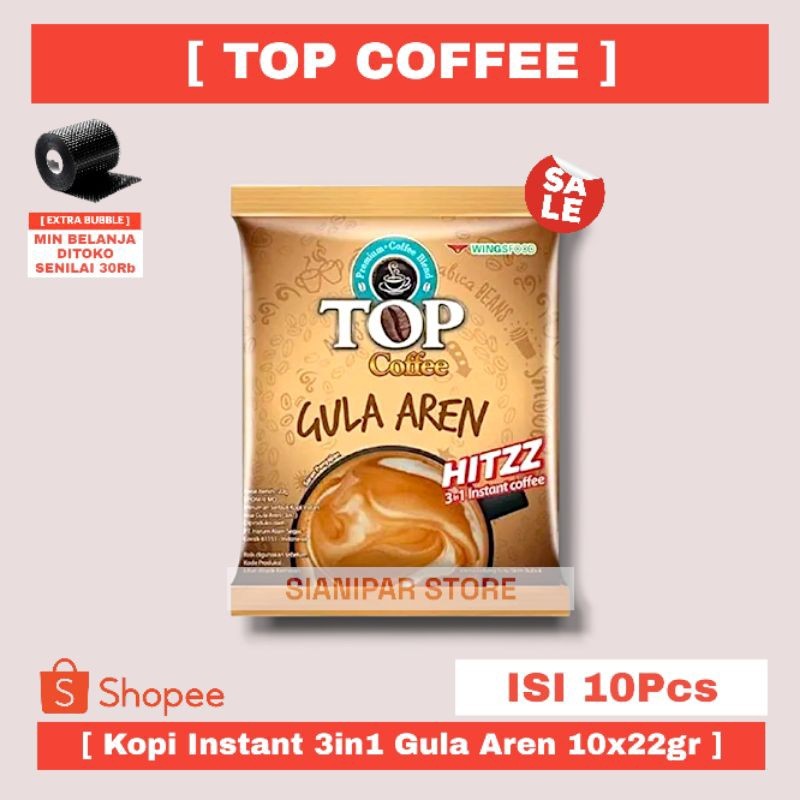 

TOP COFFEE KOPI INSTANT 3 IN 1 GULA AREN RCG 10x22g