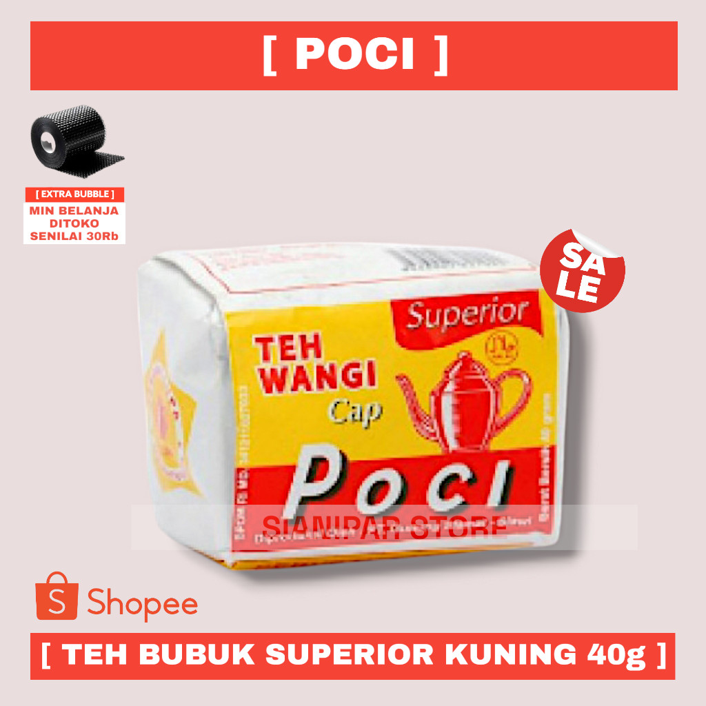

POCI TEH BUBUK SUPERIOR KUNING PCK 40g