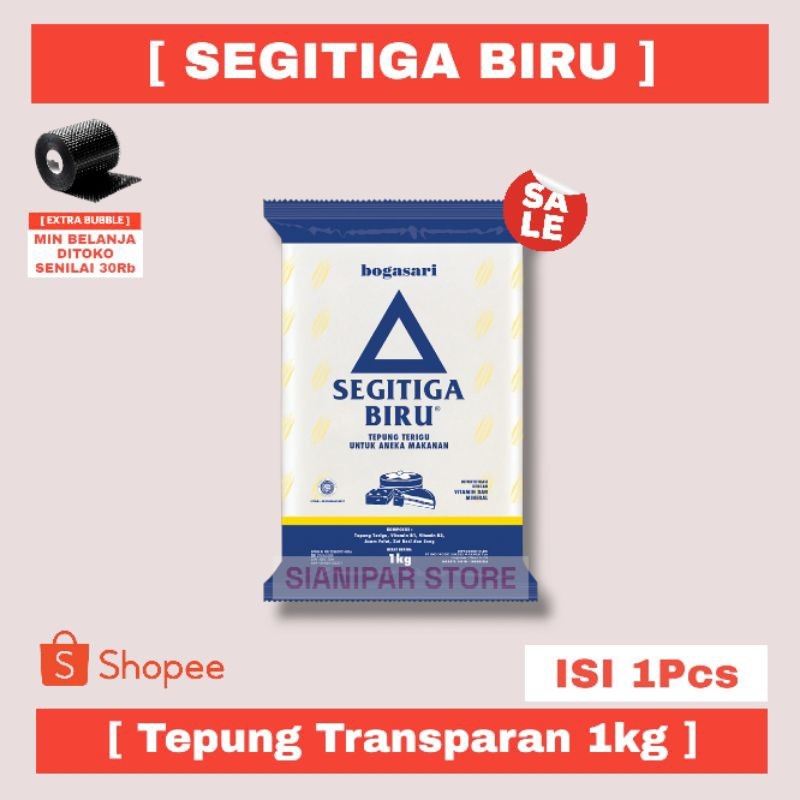 

SEGITIGA BIRU TERIGU TRANSPARAN PCK 1000g - 1kg