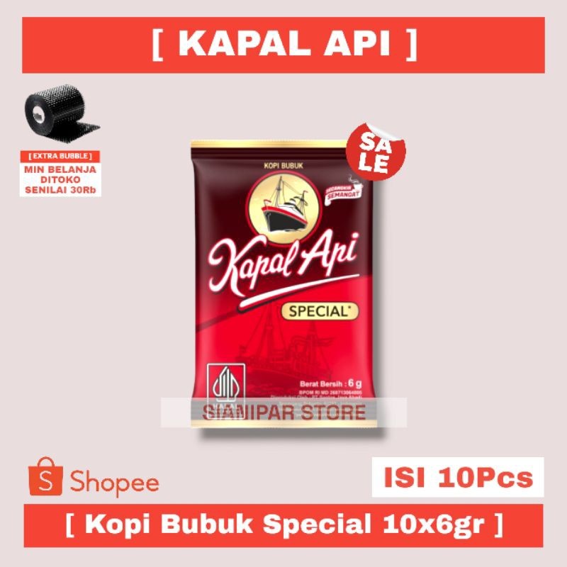 

KAPAL API KOPI BUBUK SPECIAL RCG 10x6g MINI TANPA GULA