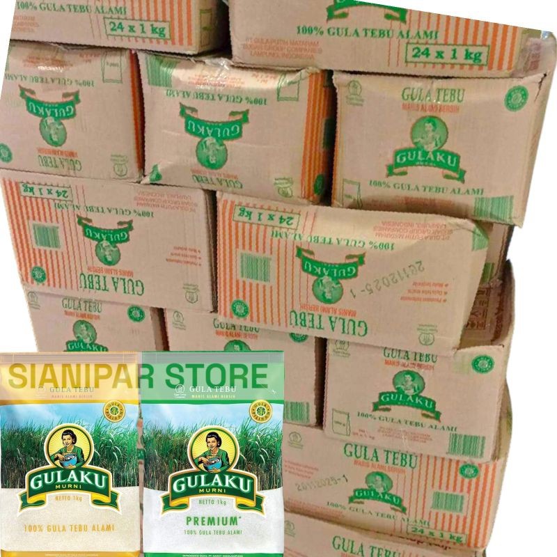 

Gulaku Gula Pasir Tebu Kuning/Putih 1Kg Isi 24pcs [ Harga Perkarton ]