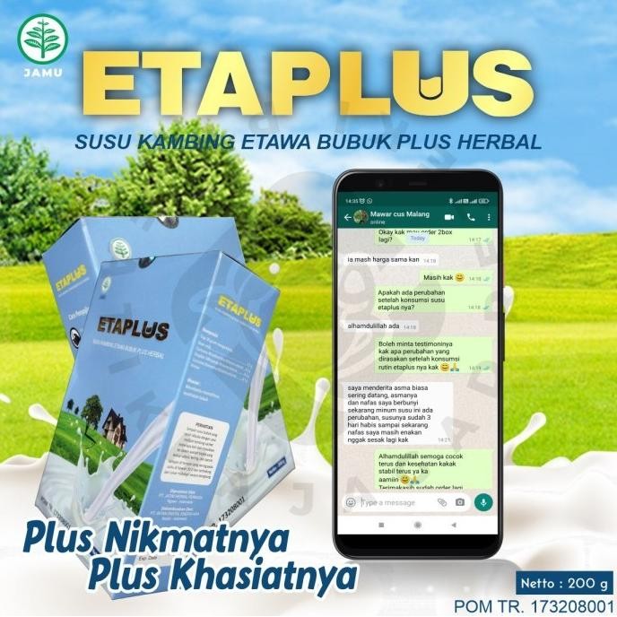 

Grosir Susu Kambing Etawa Bubuk Etaplus Original Herbal Beli 1 Dapat 3