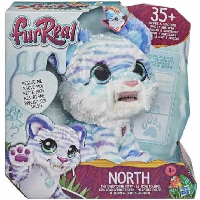 FurReal North Sabbertooth Kitty Plush Doll Pet alive boneka kucing