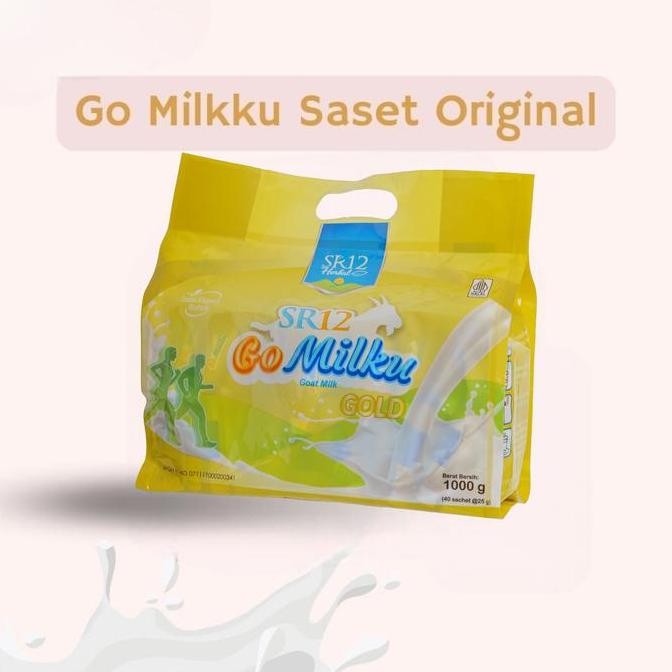 

Grosir Sr12 Gomilku Kemasan Sachet Susu Kambing Etawa 1 Pack Isi 40 Sachet