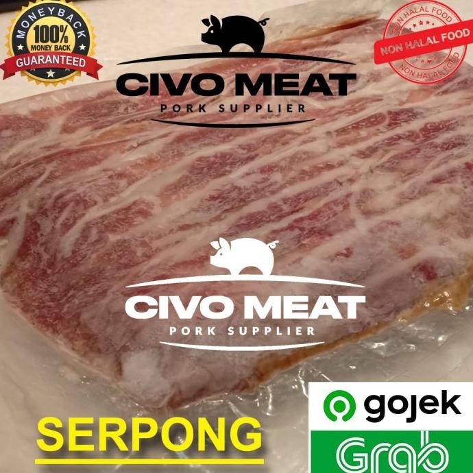 

Promo Streaky Bacon / Smoked Bacon / Smoked Samcan Pork Belly - 500G