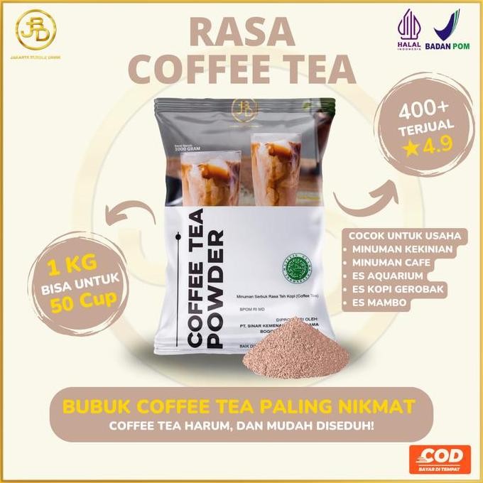 

Murah Bubuk Minuman Premium Rasa Coffee Milk Tea 1Kg || Jakarta Bubble Drink Powder || Kopi Botol Air Cappucino Susu