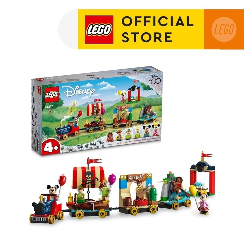 LEGO Disney Classic 43212 Disney Celebration Train Building Toy Set (200 Pieces) Building Blocks for