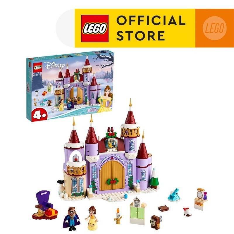 LEGO Disney 43180 Belle's Castle Winter Celebration (238 Pieces), Building Block, Toys, Bricks
