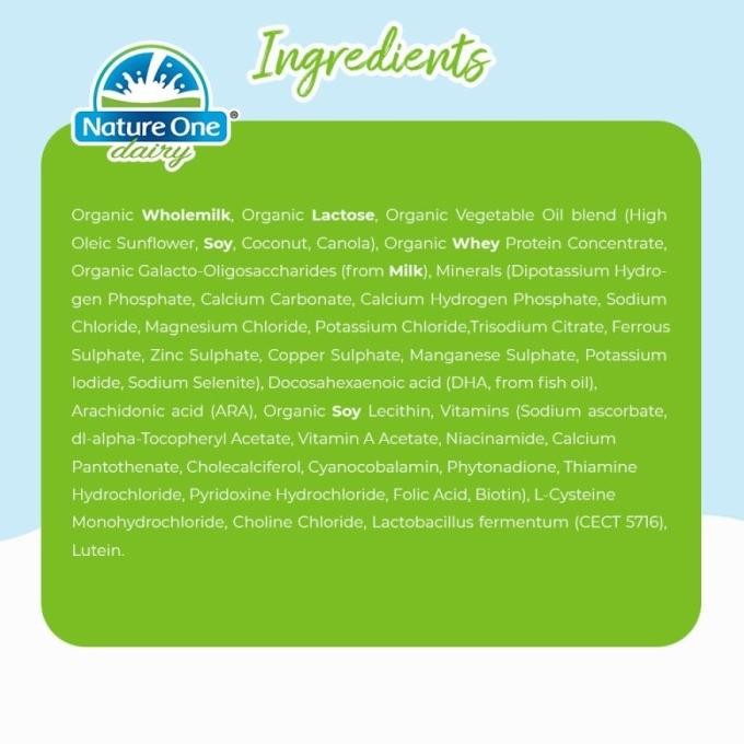 

Grosir Nature One Dairy Organic Step 1 900 Gram