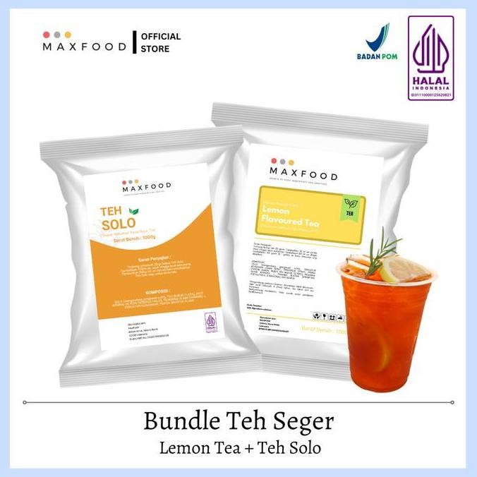 

Grosir Maxfood - Bundle Bubuk Minuman Teh Rasa Lemon Tea + Teh Solo 1 Kg